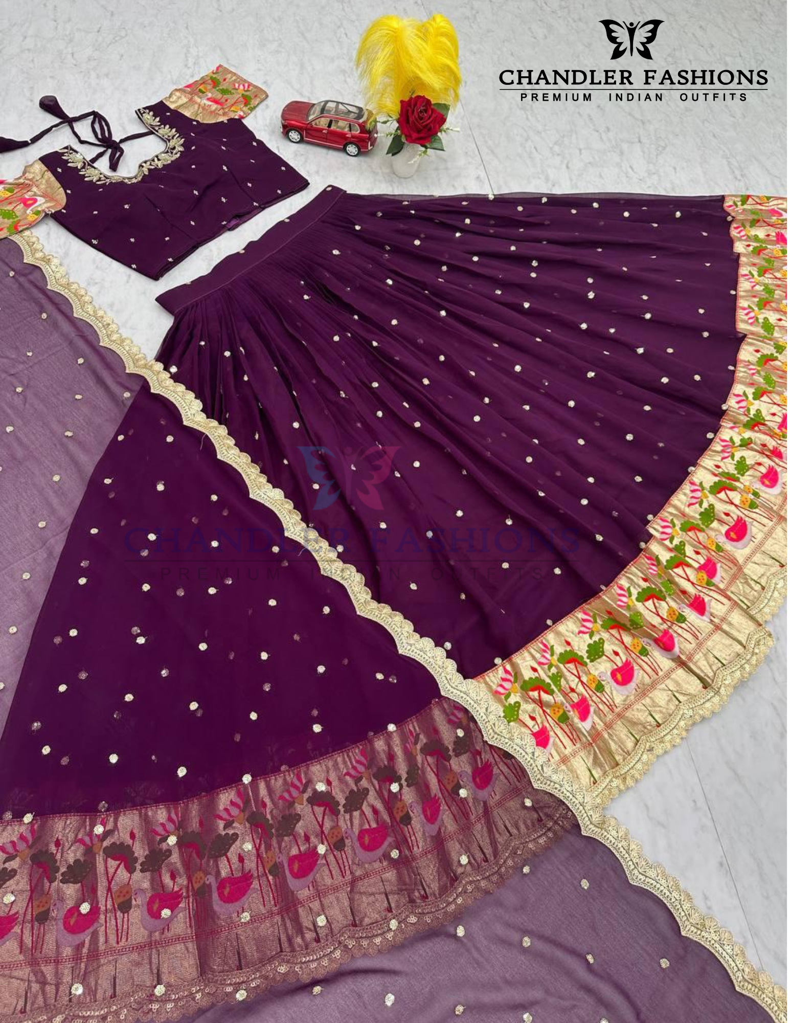 Lehenga Choli With Embroidery Work For Women In Tempe