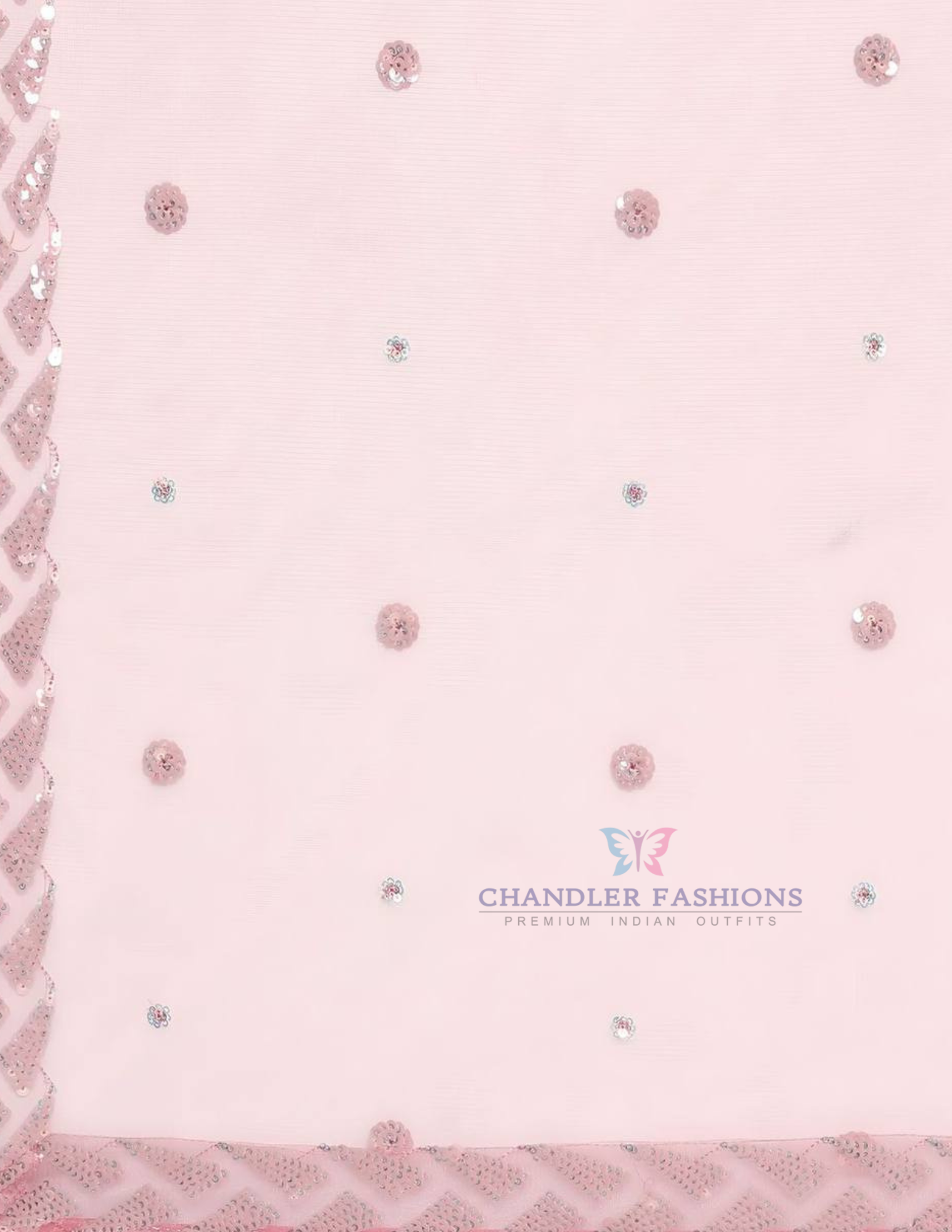 Fabulous Pink Color Embroidery Work Lehenga In Yuma