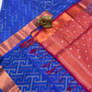 Blue Color Soft Silk Saree With Contrast Rich Pallu In Mesa