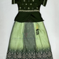 Dark Green Color Georgette With Embroidery And Mirror Work Choli Sets In Chandler