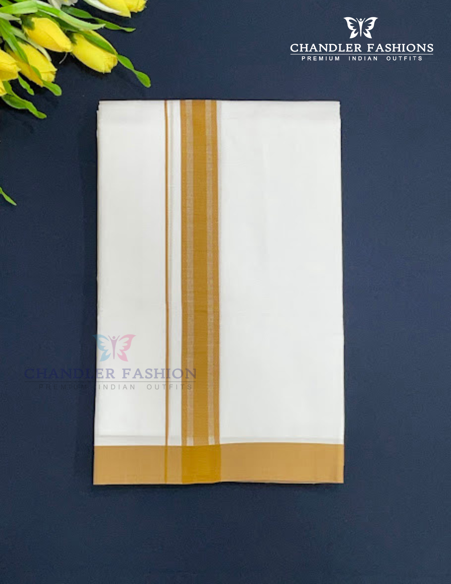 Mustard Yellow Colored Shirt And Dhoti Set In Mesa