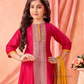 Pink Color Silk With Embroidery And Sequins Work Kurti Suits Near Me