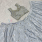 Gray Color With Zari Work Lehenga In Peoria