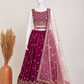 Charming Purple Lehenga Choli With Embroidery Work In Gilbert