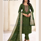 Elegant Green Color Rayon With Thread Work Salwar Suits For Women