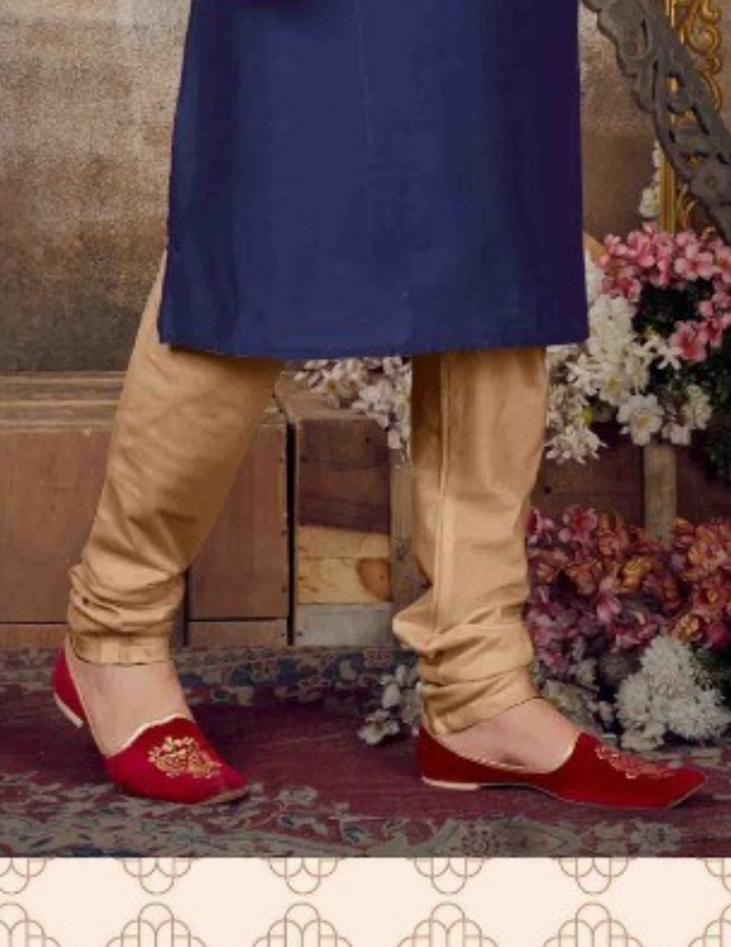Charming Royal Blue Colored Trendy Slub Silk Kurta In USA
