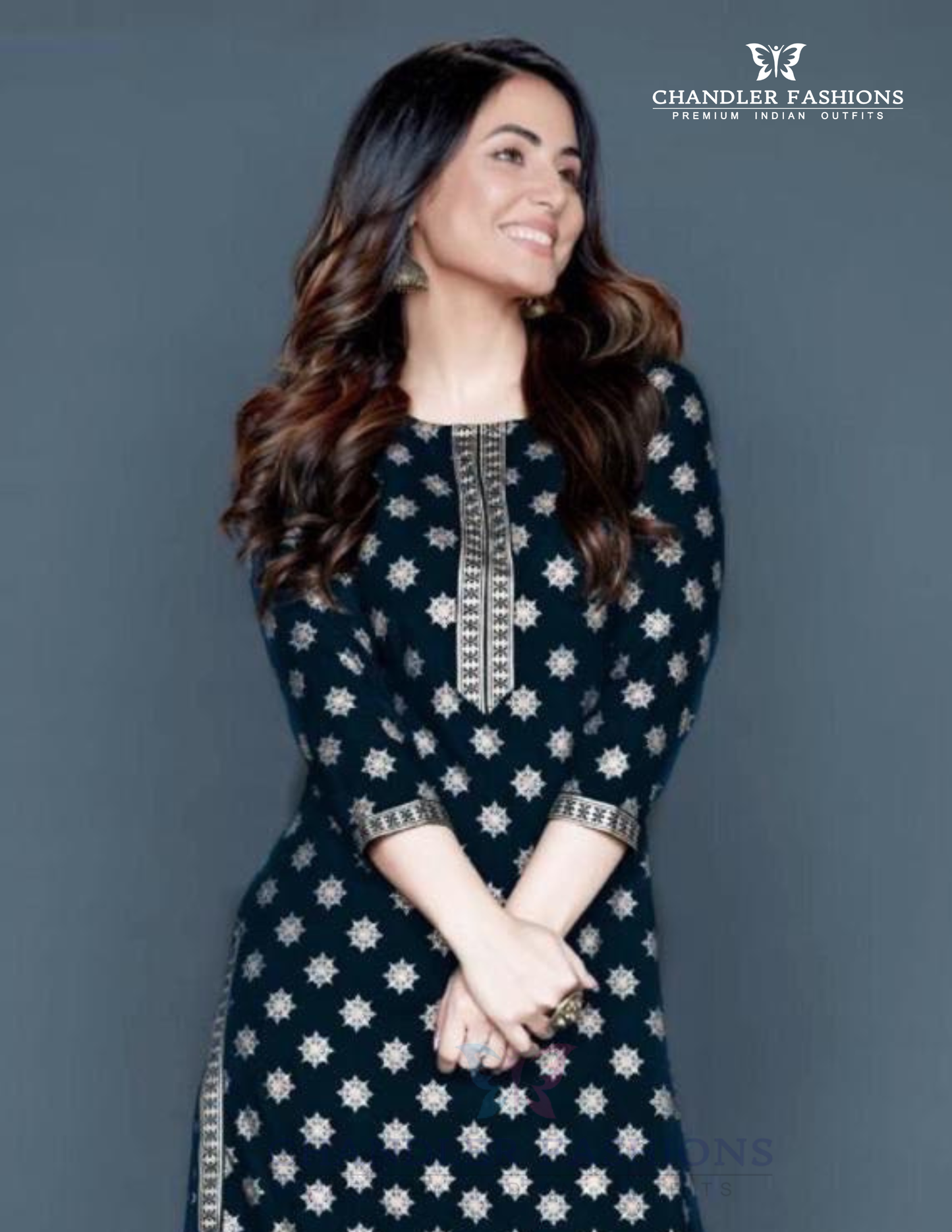 Black Color Rayon Printed Work Palazzo Suits Near Me