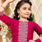 Stunning Red Colored Embroidery Work Kurti Suit For Girls Near Me