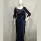 Blue Color Ready To Wear One Minute Imported Lycra Designer Saree In USA