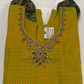 Yellow And Dark Green Color Silk Langa Set Near Me