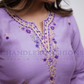Goergeous Lavender Color Reyon Slub Cotton With Embroidery Work Salwar Suits In USA