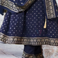 Blue Color Embroidery Work Salwar Suits In USA