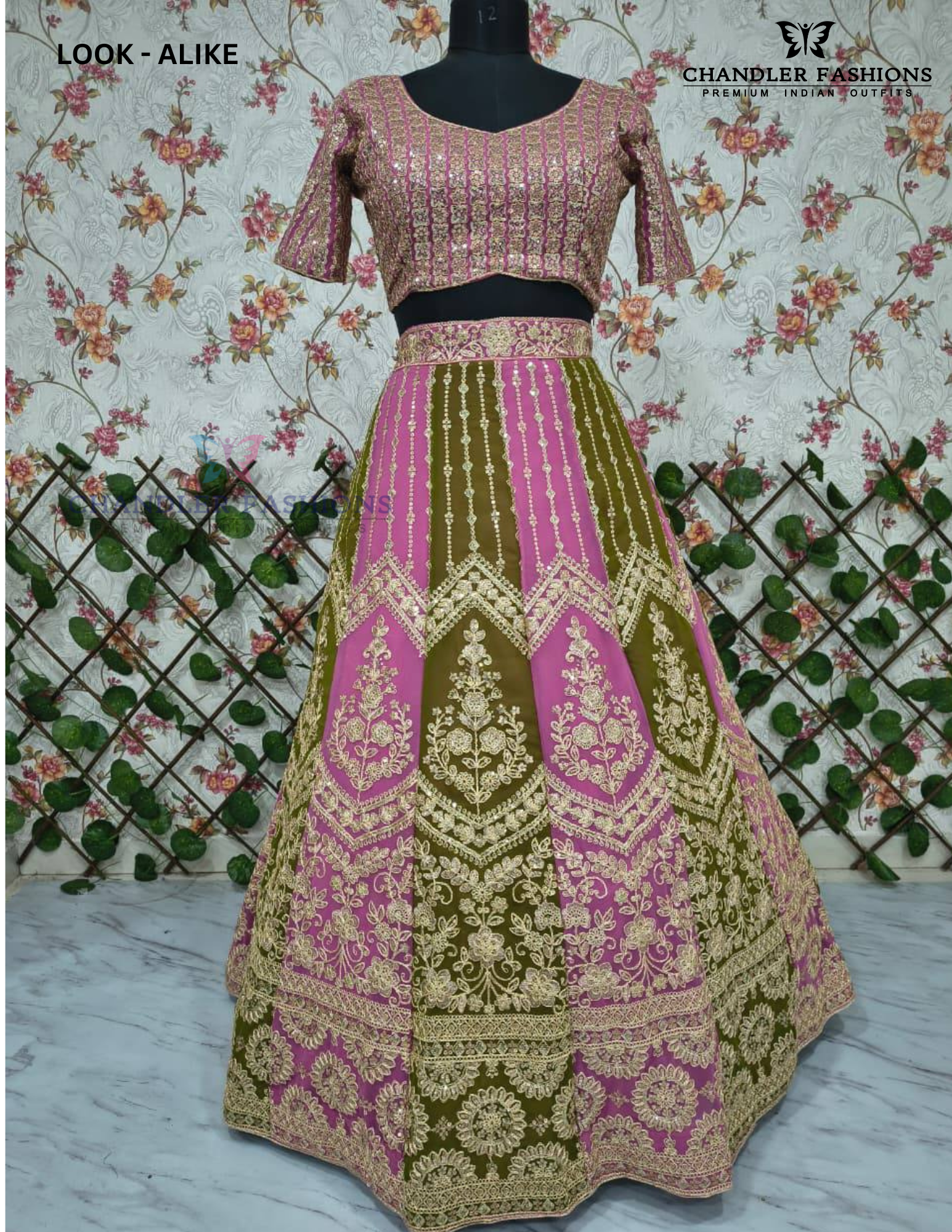 Wonderful Multicolor Coding Work Lehenga In Peoria