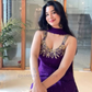 Purple Color Georgette Embroidery And Sequins Work Palazzo Suits In USA