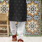 Black Color Kurta With Pajama Pant For Men In USA
