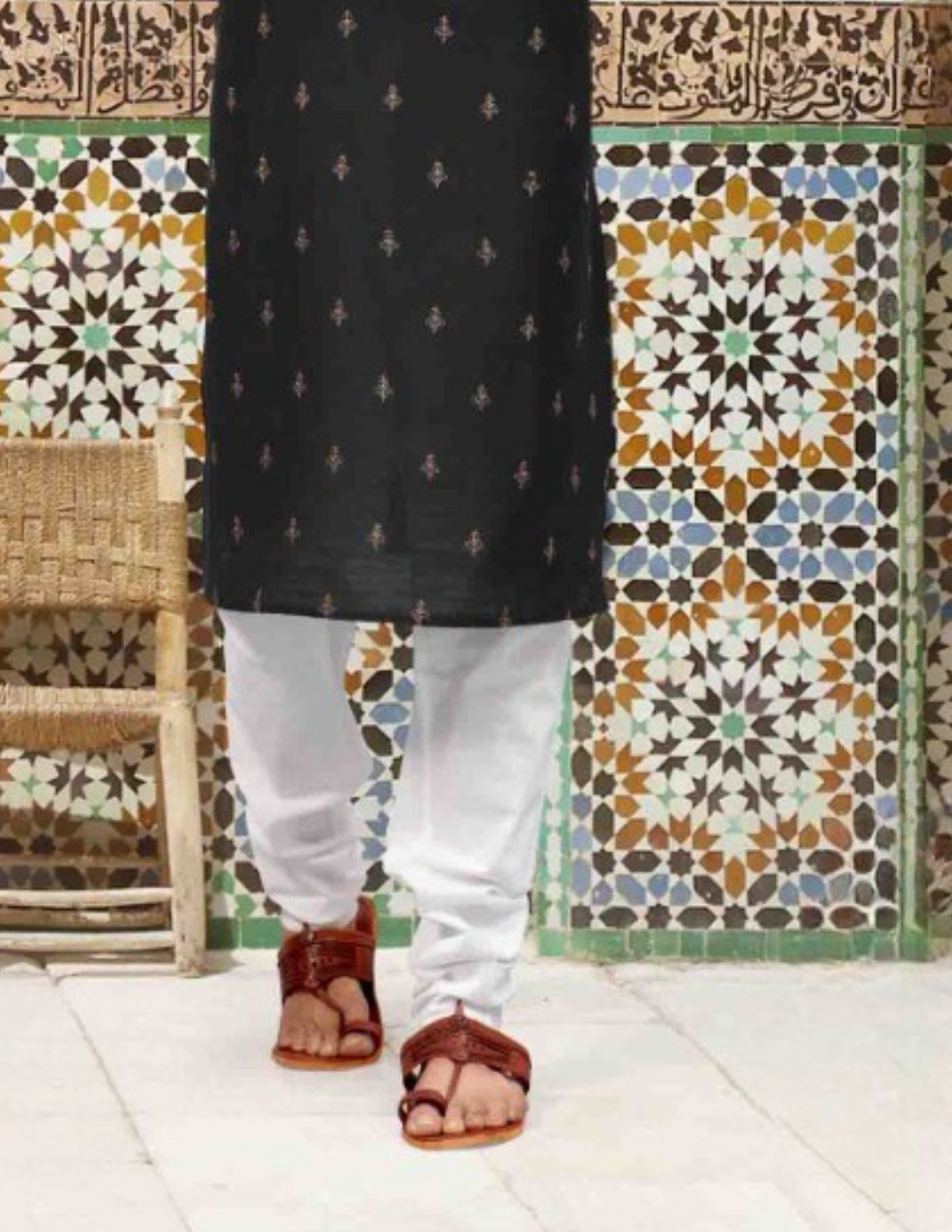 Black Color Kurta With Pajama Pant For Men In USA