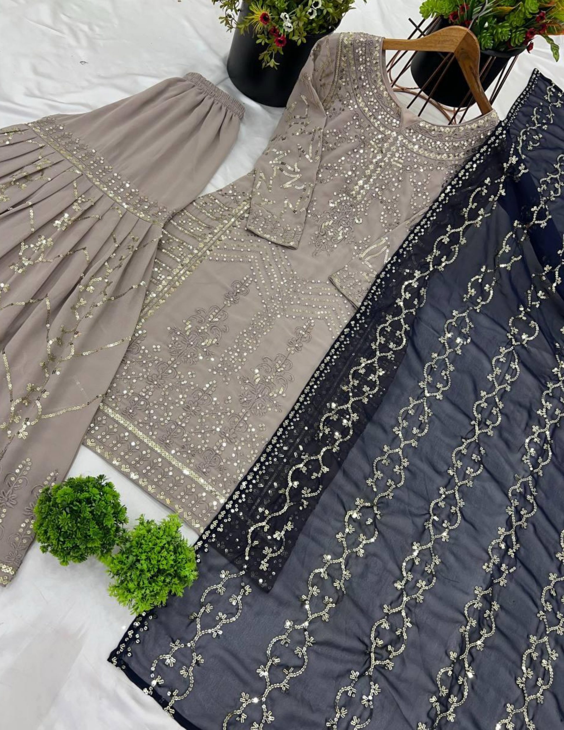 Sharara Suit Beads Work For Women In Chandler