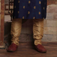 Charming Navy Blue Color Embroidery Work Slub Silk In USA