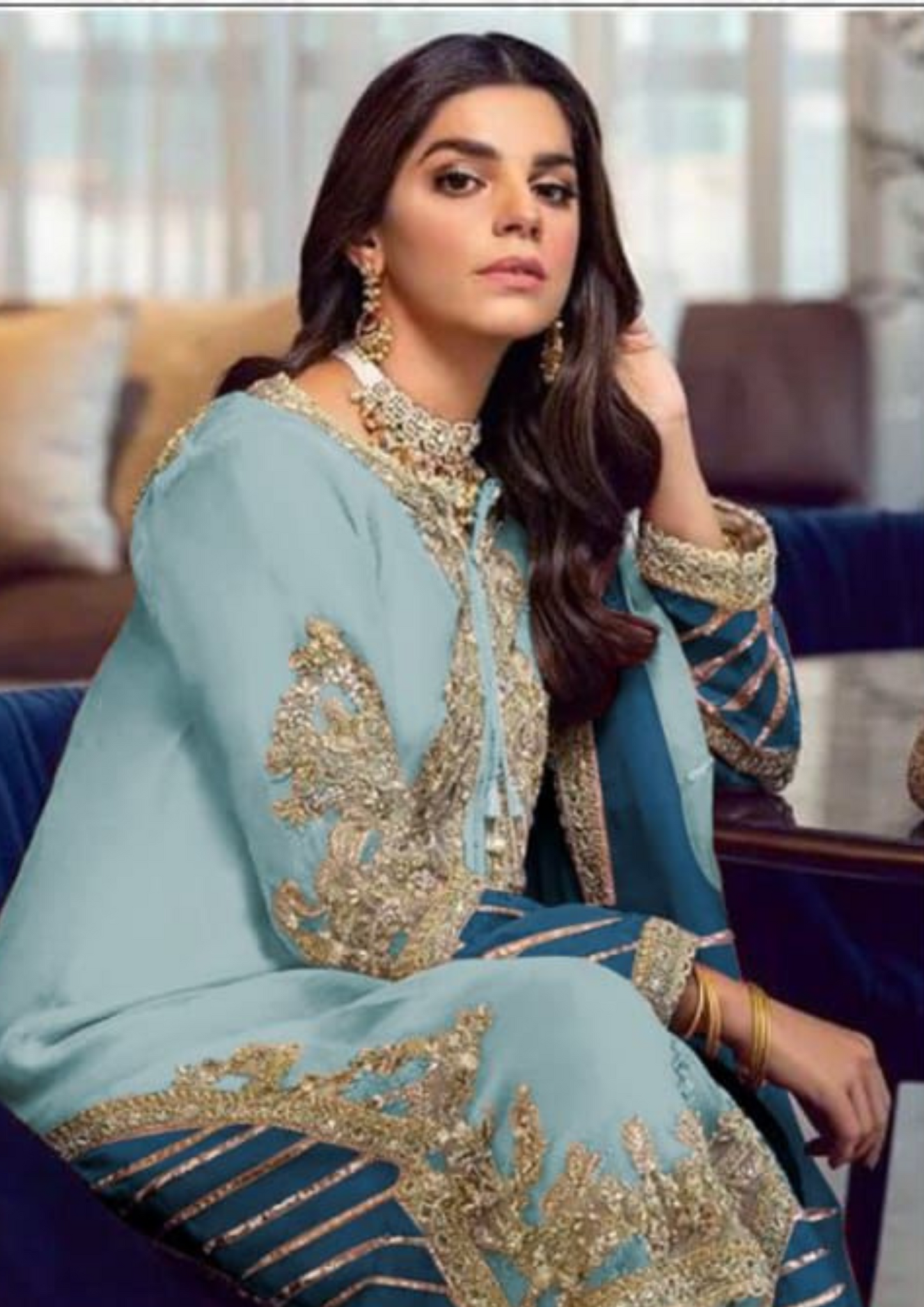  Designer Faux Georgette Salwar Suits In USA