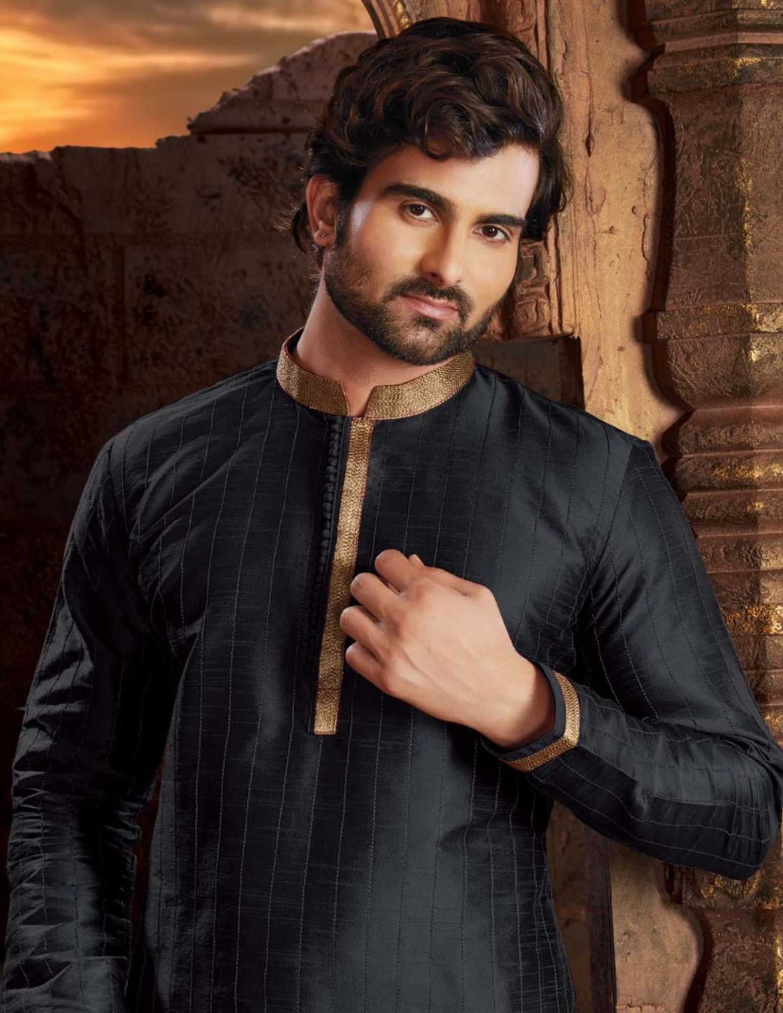 Charming Dupion Silk Kurta With Pajama Set Near Me