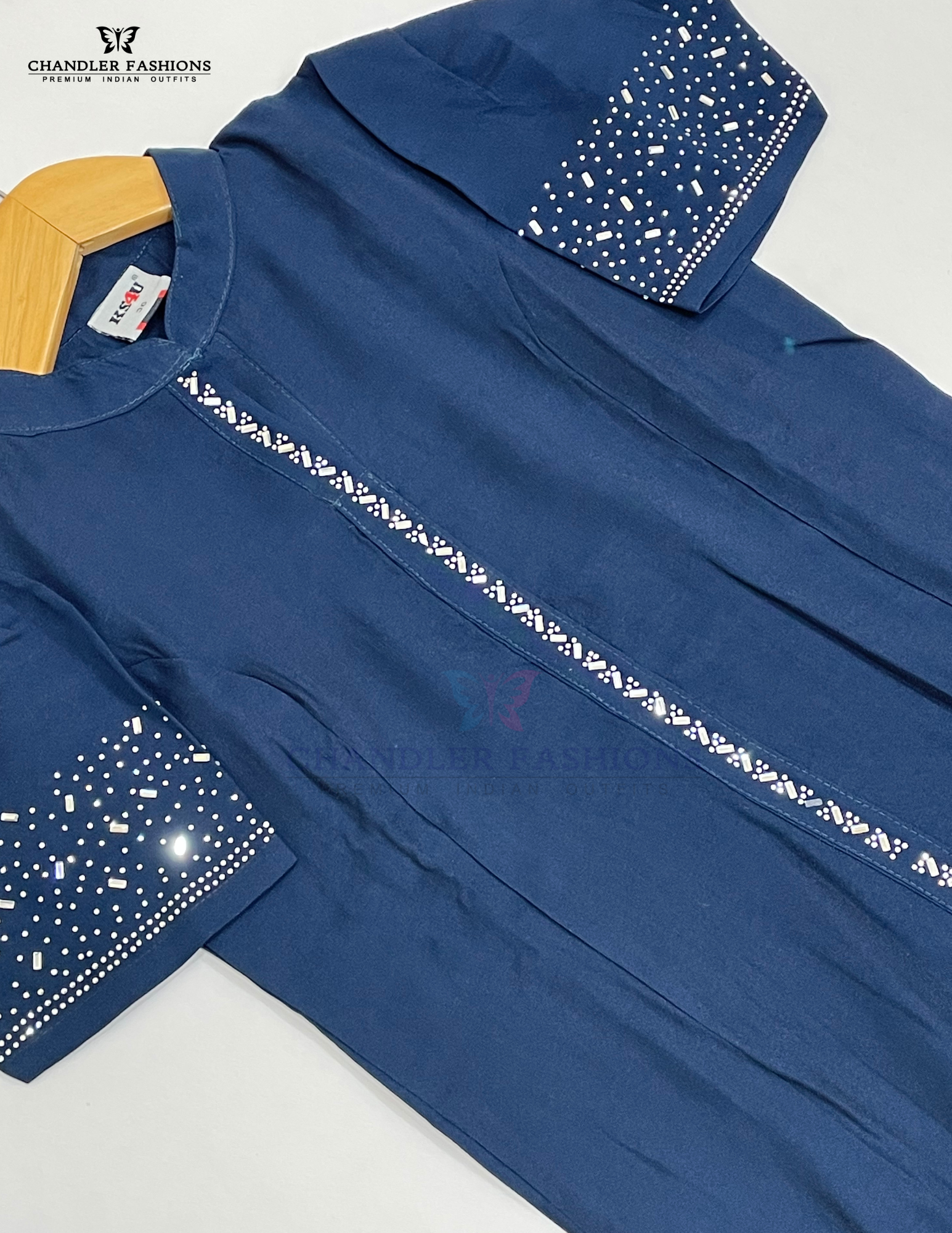 Navy Blue Color Rayon Kurti In Suncity