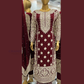 Maroon Color Georgette Embroidery And Sequins Work Kurti Suits Near Me