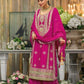 Attractive Designer Pink Color Palazzo Suits With Dupatta In Near Me