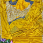 Yellow Color Heavy Rangoli With Embroidery Work Ready To Wear Saree In Chandler