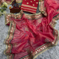 Red Color Banarasi With Saree For Women In Yuma