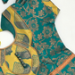 Green And Yellow Colored Silk Langa Sets In Surprise