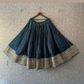 Elegant Blue Color Rayon With Sequins Work Skirts For Women