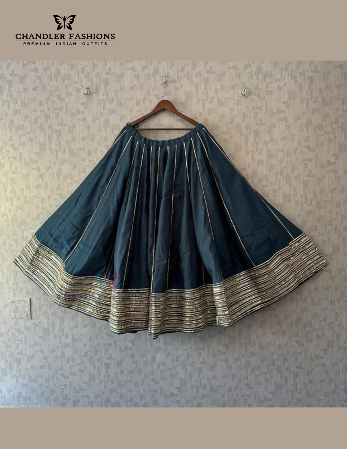Elegant Blue Color Rayon With Sequins Work Skirts For Women