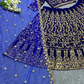 Royal Blue Embroidered Lehenga Choli In Tucson