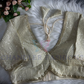 Faux Georgette Sequins Blouse For Women In USA