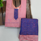 Peach Color Soft Silk Langa Set With Zari Work In USA