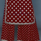 Beautiful Red Color With Rayon Printed Work Palazzo Suits In USA