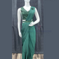 Attractive Green Color Ready To Wear One Minute Designer Saree For Women