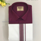 Wonderful Purple Colored Shirt And Dhoti Set For Men