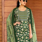 Dark Green Cotton Salwar Suits With Dupatta Set Near Me 