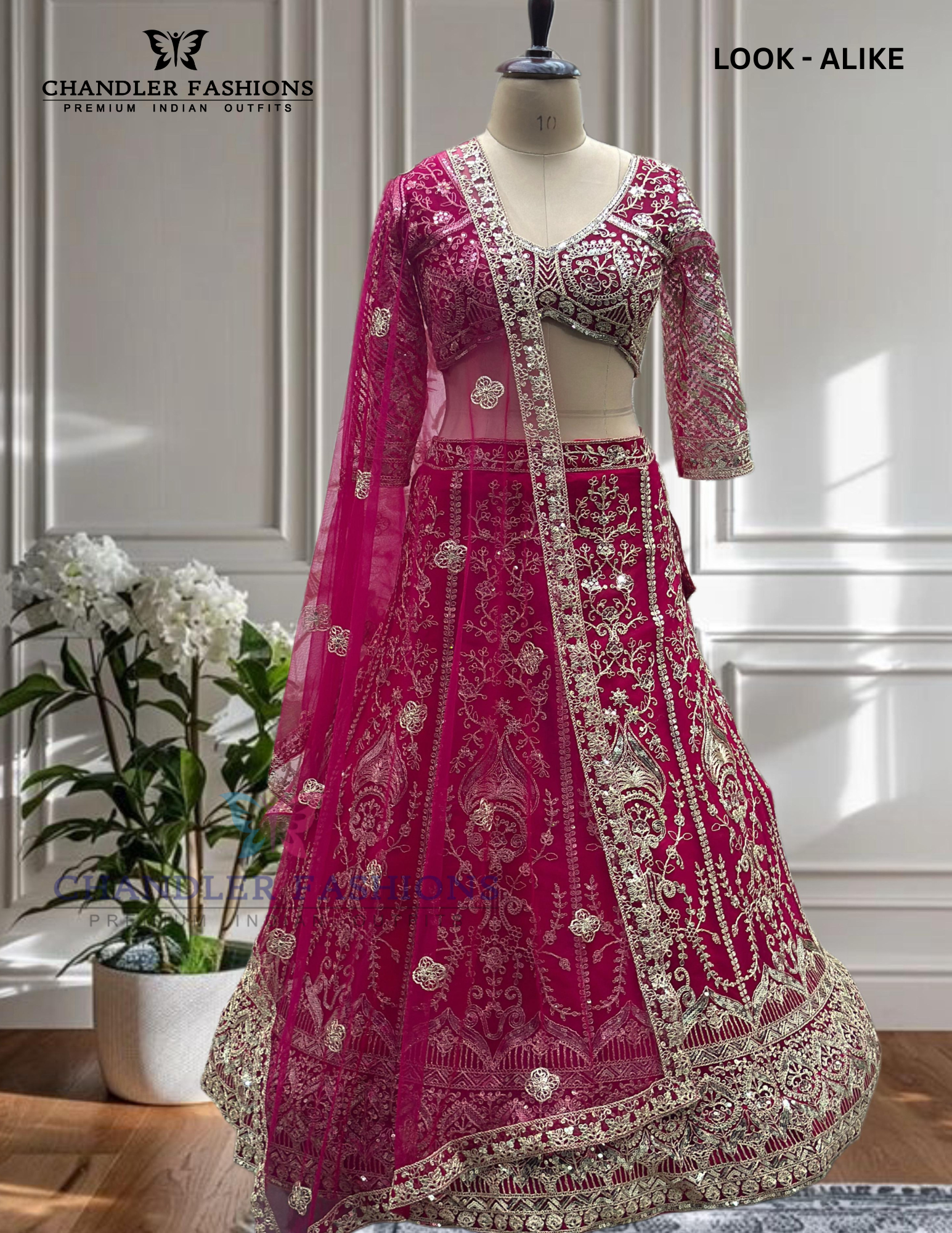 Charming Bright Pink Color Sequins With Zari Embroidery Work Lehenga Choli For Women
