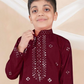 Appealing Maroon Color Sequence Work Kurta With Pajama Pant Near Me