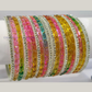 Amazing Multicolor Raindrop Glass Bangles For Women
