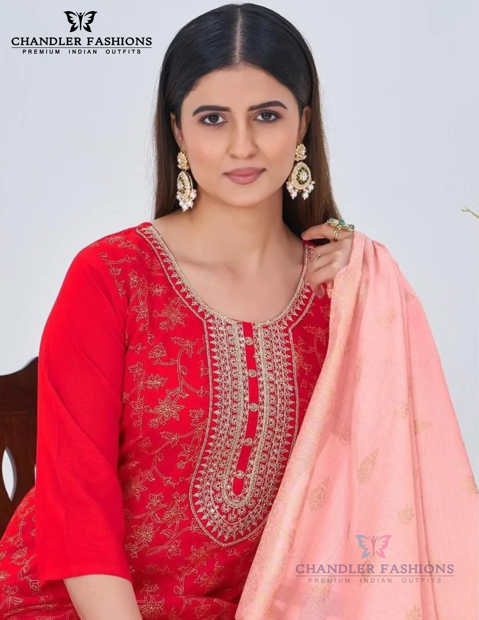 Pretty Red Color Salwar Suits Near Me