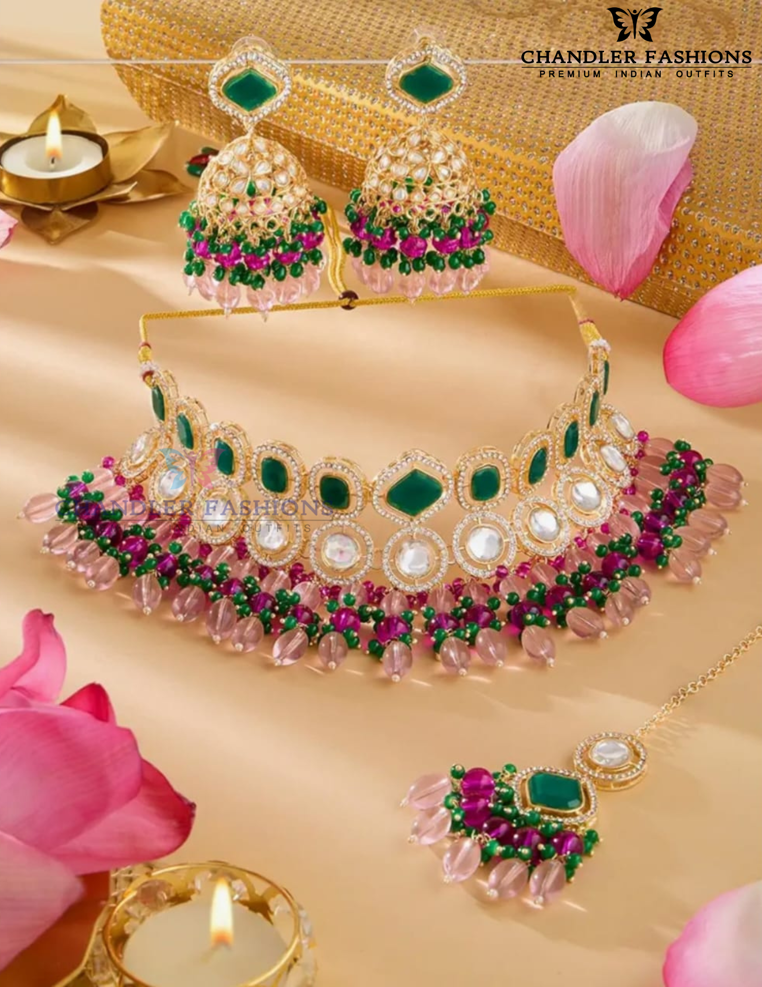 Gold Plated Chocker Set Near Me