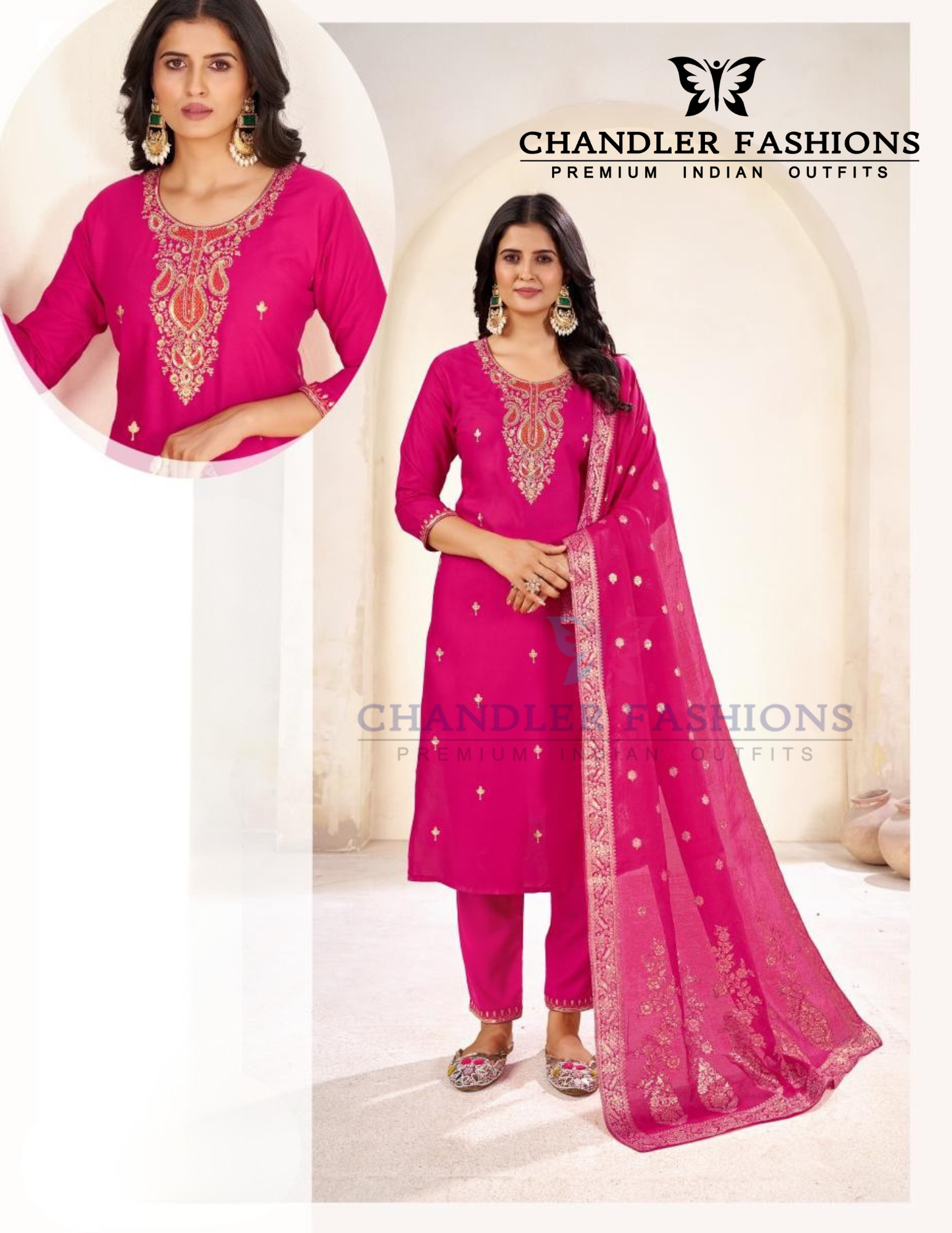 Attractive Pink Color Rayon With Thread Work Salwar Suits Near Me