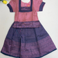 Stunning Light Pink Colored Silk Langa Sets For Girls