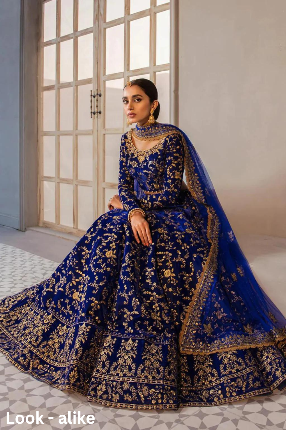 Elegant Blue Color Velvet Lehenga Choli In Scottsdale 