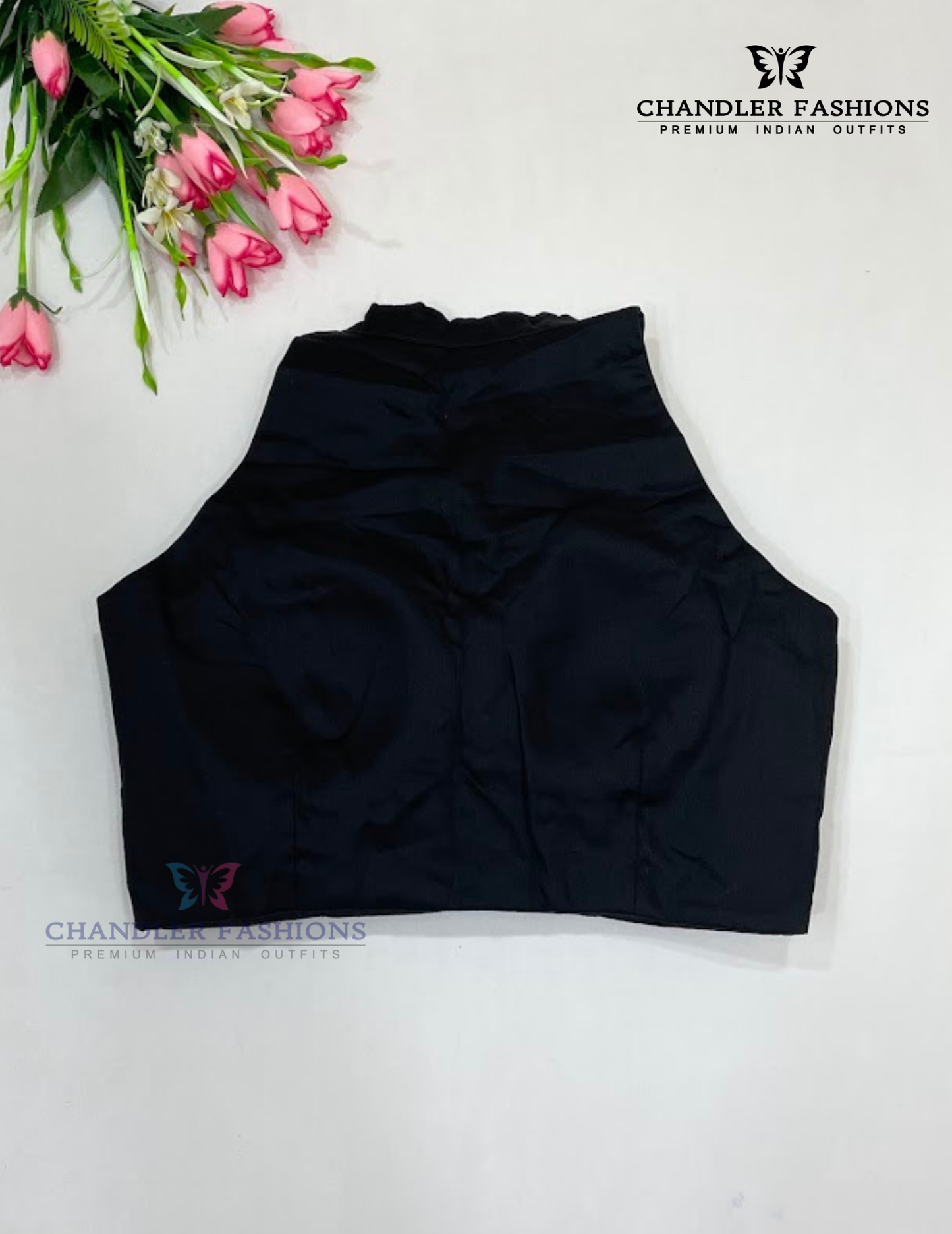 Black Color Silk Cotton Readymade Blouse For Women Near Me
