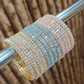 Alluring White Color Stones American Diamond Bangles For Women