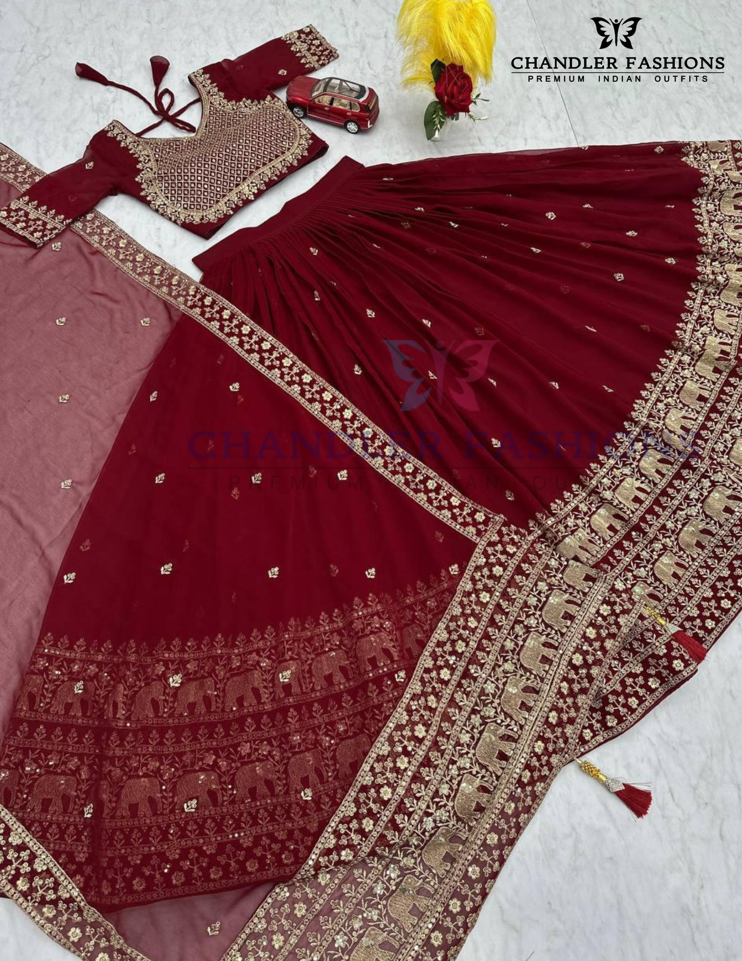Embroidery And Sequins Lehenga Choli In Suncity